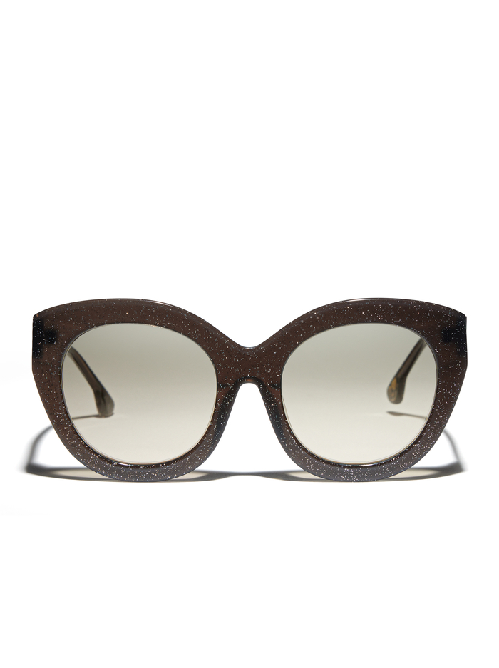 WALKER SUNGLASSES - BLACK/GLITTER - Alice And Olivia